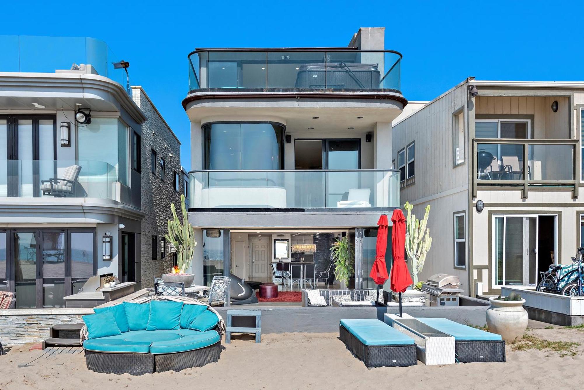 3 Story Oceanfront Home With Jacuzzi In Newport Beach On The Sand! Luaran gambar